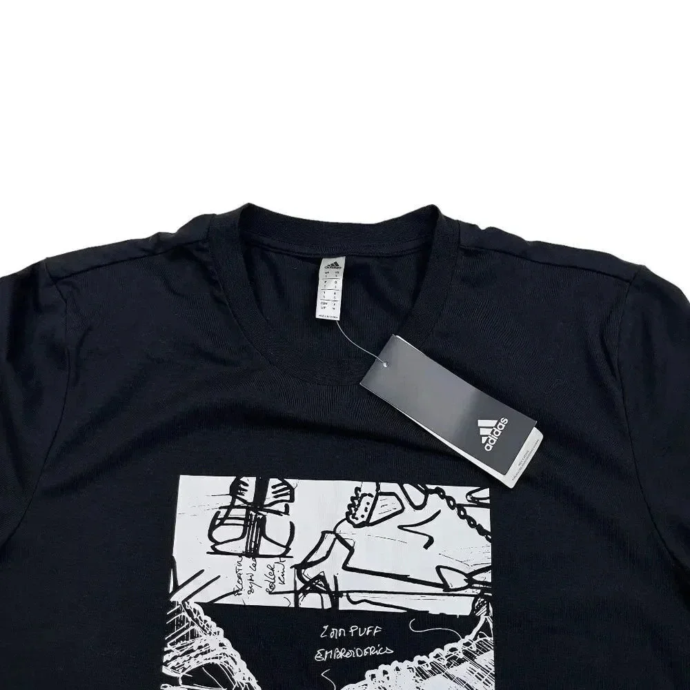 Adidas Black White TMAC Millennium T-shirt Size S